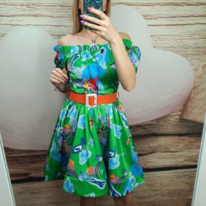 Sukienka Hiszpanka zielona Lola S/M