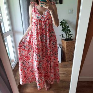 Sukienka letnia wzorzysta maxi 40/42